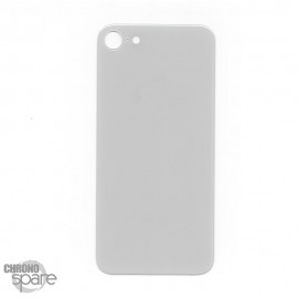 Plaque arrière en verre NEUTRE iPhone 8 blanc (pour machine laser) 