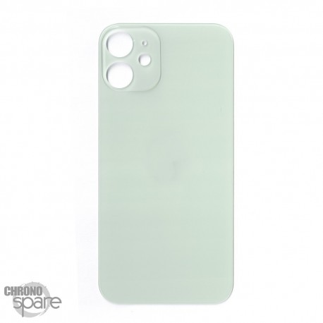 Plaque arrière en verre NEUTRE iPhone 12 verte (pour machine laser)
