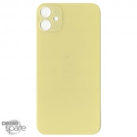 Plaque arrière en verre NEUTRE iPhone 11 jaune (pour machine laser)