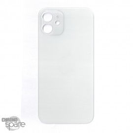 Plaque arrière en verre NEUTRE iPhone 12 blanche (pour machine laser)
