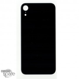 Plaque arrière en verre NEUTRE iPhone XR noir (pour machine laser)
