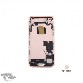 Châssis NEUTRE arrière iPhone 7 Or Rose - avec nappes
