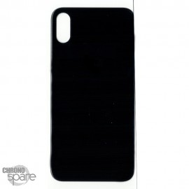 Plaque arrière en verre NEUTRE iPhone X noir (pour machine laser) 