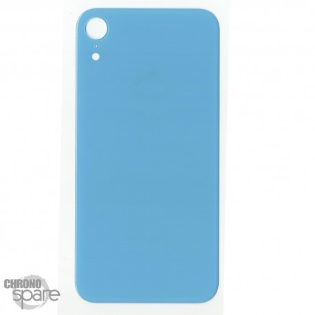 Plaque arrière en verre NEUTRE iPhone XR bleu (pour machine laser)