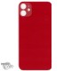 Plaque arrière en verre NEUTRE iPhone 11 rouge (pour machine laser)