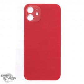 Plaque arrière en verre NEUTRE iPhone 12 rouge (pour machine laser)