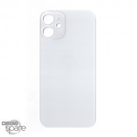 Plaque arrière en verre NEUTRE iPhone 12 mini blanche (pour machine laser)