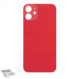 Plaque arrière en verre NEUTRE iPhone 12 mini rouge (pour machine laser)