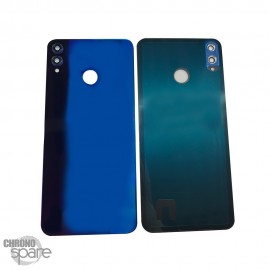 Vitre arrière + lentille caméra compatible pour Huawei honor 8X bleue aurore
