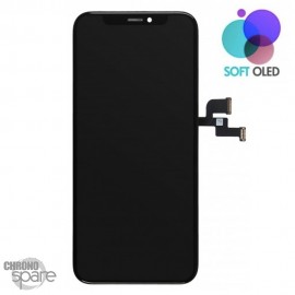 Ecran Oled + vitre tactile iPhone XS Noir (Soft OLED)