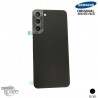 Vitre arrière + lentille caméra Noire Samsung Galaxy S22 Plus S906B (officiel)
