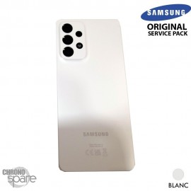 Vitre arrière + vitre caméra Blanche Samsung Galaxy A33 5G A336B (officiel) 