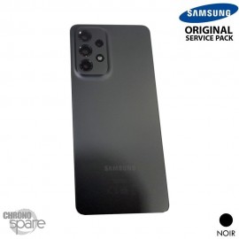 Vitre arrière + vitre caméra Noire Samsung Galaxy A33 5G A336B (officiel)