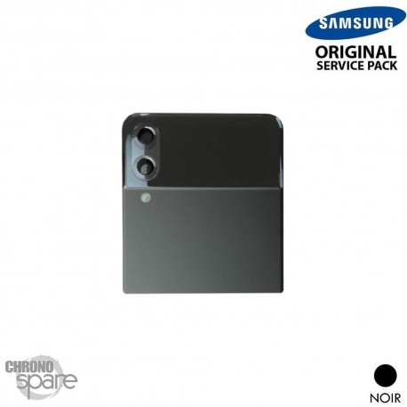 Vitre arrière supérieure + vitre caméra Noire Samsung Galaxy Z Flip 3 5G F711B (officiel)