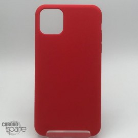 Coque en silicone pour iPhone 11 rouge