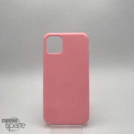 Coque en silicone pour iPhone 11 rose