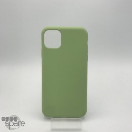 Coque en silicone pour iPhone 11 vert clair