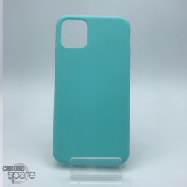 Coque en silicone pour iPhone 11 bleu ciel