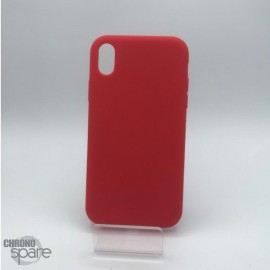 Coque en silicone pour iPhone X / XS rouge
