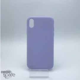 Coque en silicone pour iPhone XR mauve