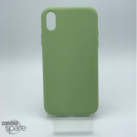 Coque en silicone pour iPhone XR vert clair
