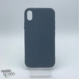 Coque en silicone pour iPhone XS MAX bleu nuit