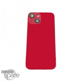 Plaque arrière en verre NEUTRE iPhone 13 mini rouge (pour machine laser)