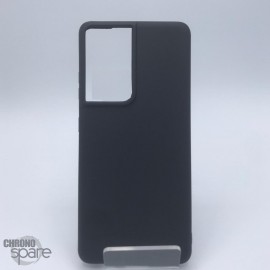 Coque en silicone pour Samsung Galaxy S21 Ultra G998B noire