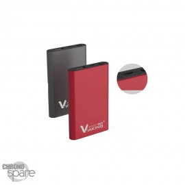 Power bank mini indicateur dual USB 5 000 Mah-Rouge-V-023