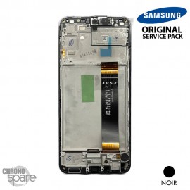 Ecran LCD + Vitre Tactile + châssis noir Samsung Galaxy A23 5G A235F (officiel)