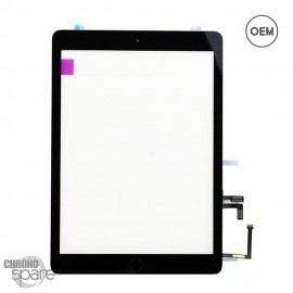 Vitre tactile Noire + scotch 3M iPad Air OEM
