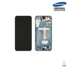 Ecran LCD + Vitre Tactile + châssis vert Samsung Galaxy S22 Plus S906B (officiel) Sans Batterie 