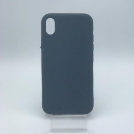 Coque en silicone pour iPhone X / XS bleu nuit