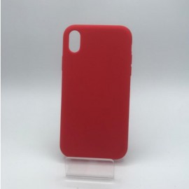 Coque en silicone pour iPhone X / XS rouge