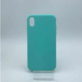 Coque en silicone pour iPhone XR bleu ciel