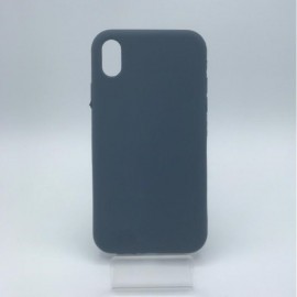 Coque en silicone pour iPhone XR bleu nuit