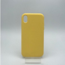 Coque en silicone pour iPhone XS MAX jaune