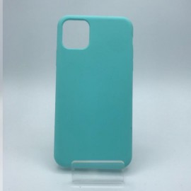 Coque en silicone pour iPhone 11 bleu ciel