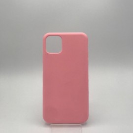 Coque en silicone pour iPhone 11 rose