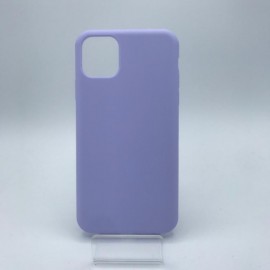Coque en silicone pour iPhone 12 / 12 Pro mauve