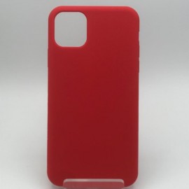 Coque en silicone pour iPhone 13 rouge