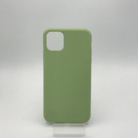 Coque en silicone pour iPhone 13 vert clair