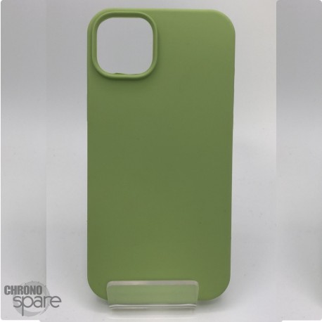 Coque en silicone pour iPhone 14PLUS vert clair / light green