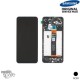 Ecran LCD + Vitre Tactile + châssis noir Samsung Galaxy A04s A047F (officiel)