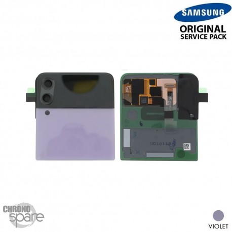 Vitre arrière supérieure + vitre caméra violet Samsung Galaxy Z Flip 3 5G F711B (officiel)