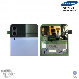 Vitre arrière supérieure + vitre caméra Bleue Samsung Galaxy Z Flip 4 5G F721B (officiel)