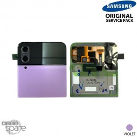 Vitre arrière supérieure + vitre caméra Violette Samsung Galaxy Z Flip 4 5G F721B (officiel)