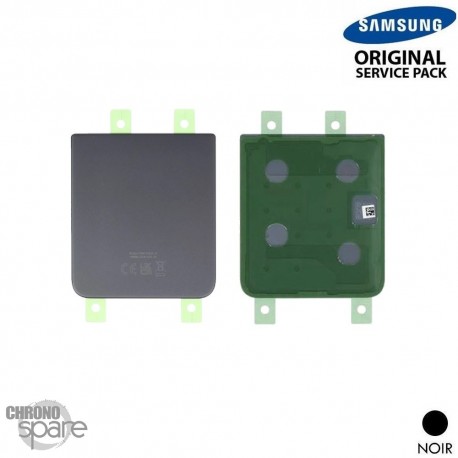 Vitre arrière inférieure Noire Samsung Galaxy Z Flip 4 5G F721B (officiel)
