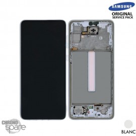 Ecran LCD + Vitre Tactile + châssis Blanc Samsung Galaxy A33 5G A336B (officiel) 