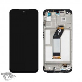 Ecran LCD + vitre tactile + chassis noir Xiaomi Redmi 10 2022